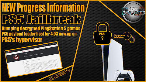 NEW Progress Information PS5 Jailbreak | PS5's hypervisor | Dumping decrypted PS5 Games | Quick Info
