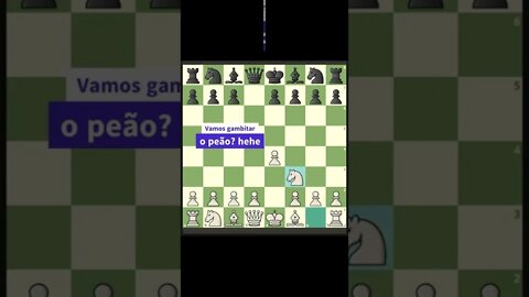 DEFESA ESCANDINAVA TRUQUE GANHA DAMA NO LANCE 8 #Shorts #Xadrez #Chess