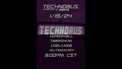 future sounds of techno pt 2 - cdelansig @ synth techno bus - 1/19/24