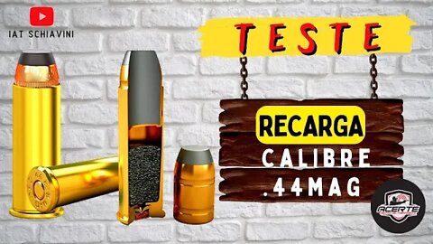 Teste Munição Recarregada 38+p+