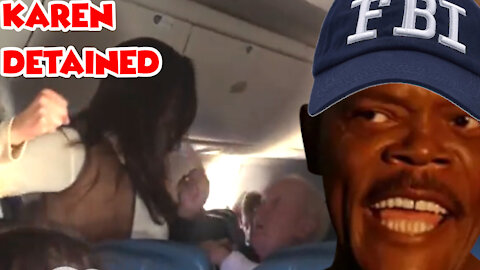 Crazed 'Karen' In Custody After Attacking Elderly Man on Plane