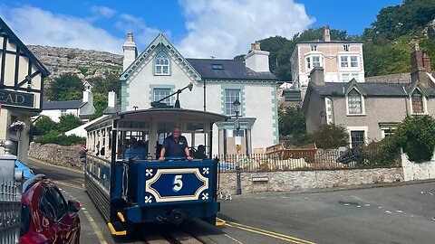 Scenic Great Orme Tramway from the Top of the Mountain || Llandudno, WALES