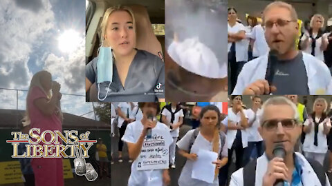 Nurses Speak Out & Protest Mandatory Shots - Plus LIVE With Kate Shemirani