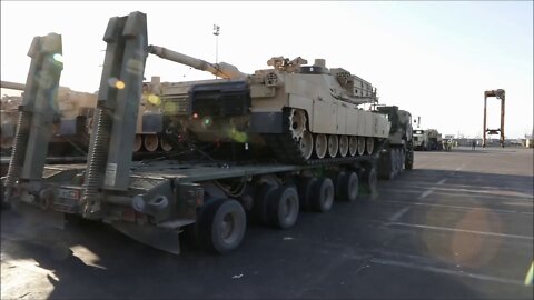 US and Moroccan Forces Prepare Equipment for Transport at the Port of Agadir - African Lion 2022