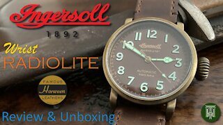 Ingersoll "The Linden" Wrist Radiolite 100m Watch - Review & Unboxing (I04802 / IN-619)