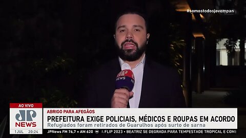 Refugiados afegãos passam a primeira noite no Litoral de São Paulo