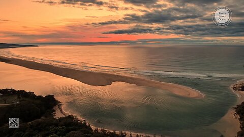 Sunrise Sojourn Over Mallacoota from the Wharf 14 Oct 2023 4k Drone