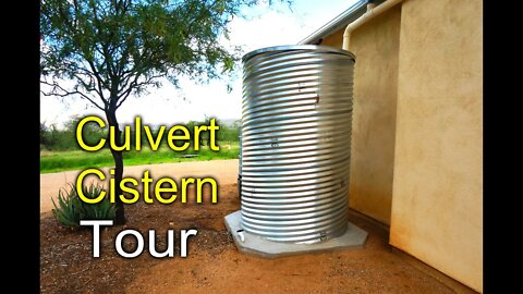 Culvert Cistern Tour - Rainwater Harvesting DIY