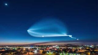 Rymdraketen SpaceX skapar otroliga effekter i himlen