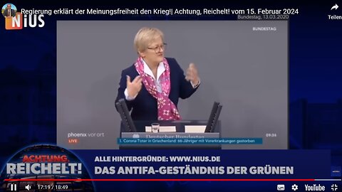 Regierung erklärt der Meinungsfreiheit den Krieg!| Achtung, Reichelt! vom 15. Februar 2024