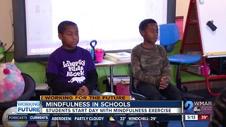 Baltimore students start the day with mindful exercises