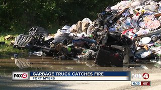 Fort Myers garbage truck fire