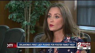 Oklahoma's first lady pushes for foster family help