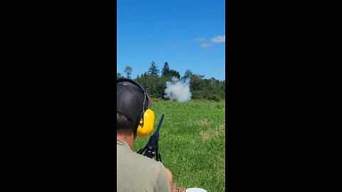 ½ lb of tannerite at 100yds