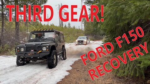 Third gear pull to get this Ford F150 unstuck!