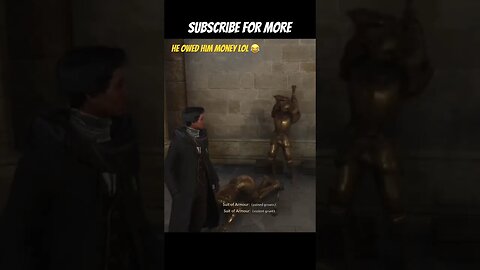 Hilarious Hogwarts Legacy Easter Egg - Statue On Statue Violence #shorts