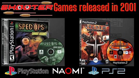 Year 2001 released Shooter Games for Naomi, Sony PlayStation 1 and 2