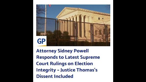 Attorney Sidney Powell Responds to Latest Supreme Court Rulings on Election Integrity
