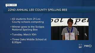 Twenty second annual spelling bee Lee County