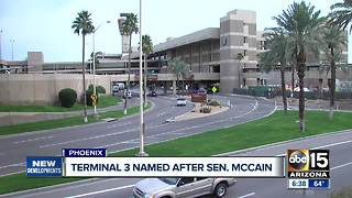 Terminal 3 to be named after Senator John McCain