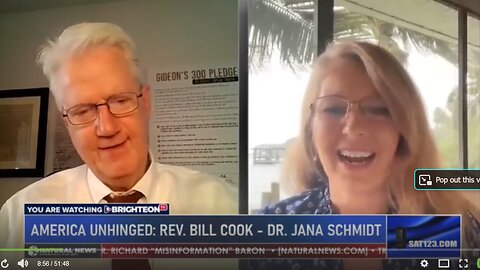 America Unhinged Interview Rev. Bill Cook with Dr. Jana Schmidt