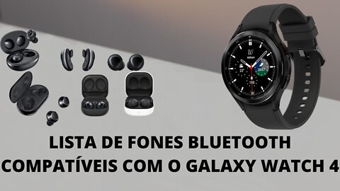 Fones de ouvido Bluetooth compatíveis com o Galaxy Watch 4