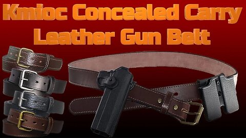Kmioc Concealed Carry Leather Gun Belt