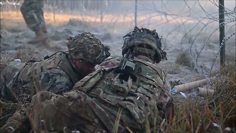 U.S. Paratroopers Conduct a Bangalore Breach - Bayonet Ready 22