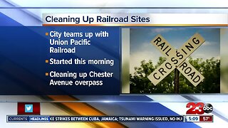 Railroad cleanup event