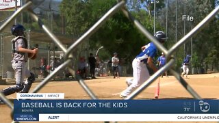 Baseball returns for San Diego kids with limits