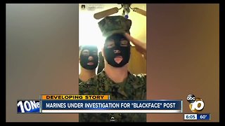 Marines under investigation for "blackface" post