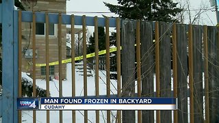 Man found frozen in Cudahy backyard