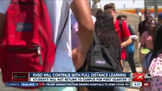KHSD will continue with full distance learning this fall