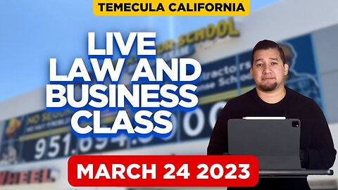 LIVE Contractor Law and Business Class with Luis