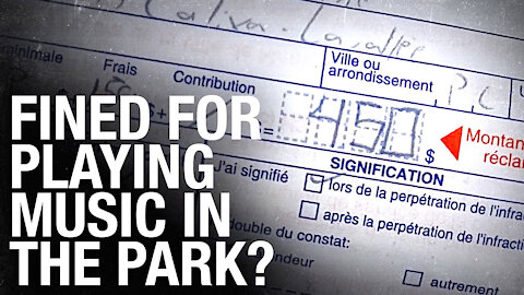 Musician handed $450 COVID fine for playing in urban Montreal park