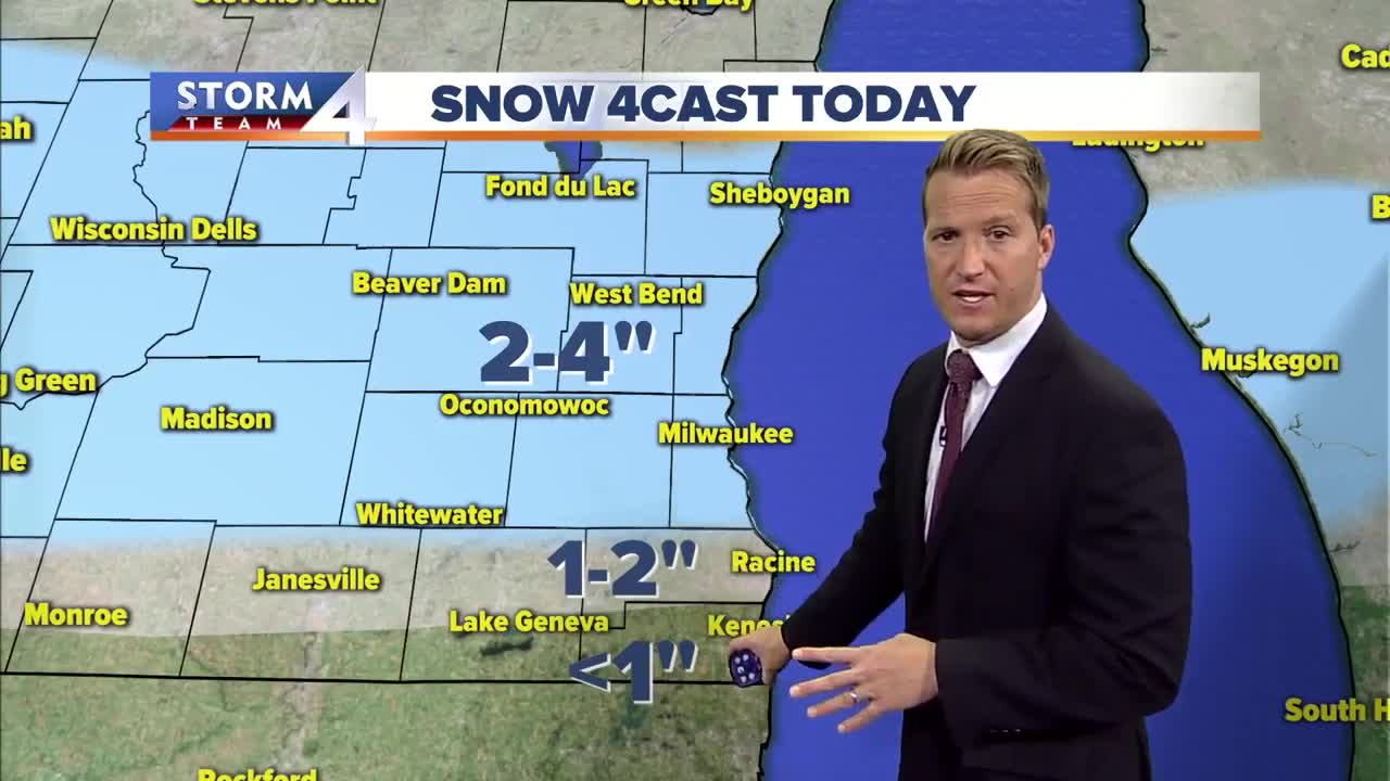 2-4 inches of snow expected Wednesday; roads slick for commute