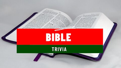 Bible Trivia Question of the Day 3