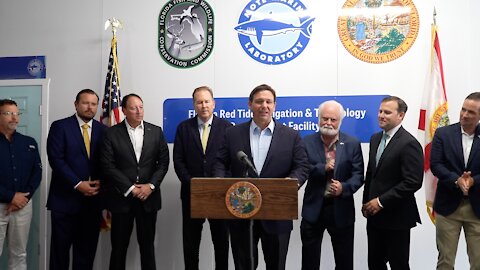 Gov. DeSantis Celebrates Ribbon Cutting for Florida Red Tide Mitigation Facility at Mote Marine Lab