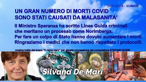 Silvana De Mari - UN GRAN NUMERO DI MORTI COVID SONO STATI CAUSATI DA MALASANITA'-2021.01.28-SDM#26