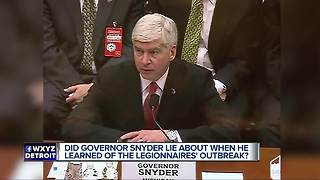 When did Snyder know about Flint Legionnaires? Testimony raises questions