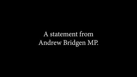 MP Andrew Bridgen 12-01-23 Statement re suspension due to his vaccine warning