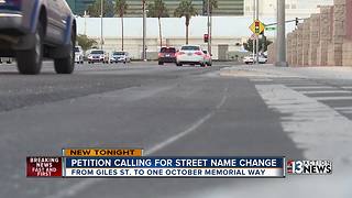 Petition calls for street name to remember 1 October victims.