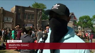 Crowds continue to protest in honor of George Floyd on Milwaukee's north side