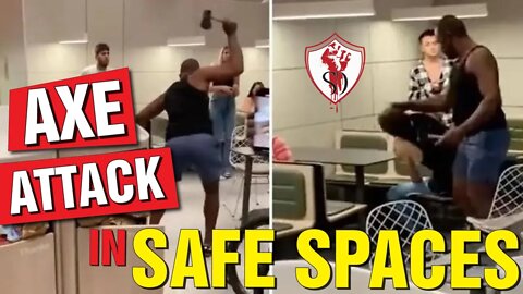 Axe Wielding Maniac in NYC "Safe Space" McDonalds...