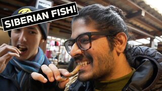 SIBERIAN FISH MARKET TASTE TEST - Listvyanka Market - Lake Baikal - Russia