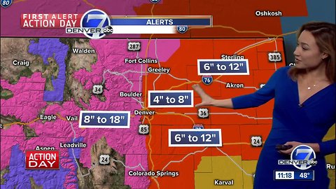 Blizzard warnings issued for Denver, northeast Colorado for Wednesday storm