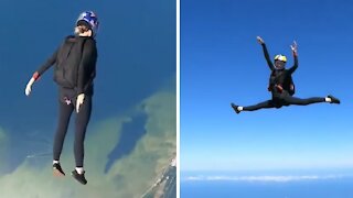 World champion sky-dancer shows off her epic moves