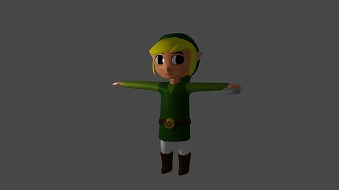 Toon Link eye scroll test