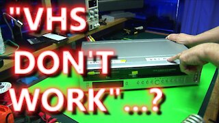 "VHS Don't Work" Sylvania DVD/VHS combo......repair??? Shorter Edit