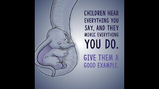 Give children a good example [GMG Originals]